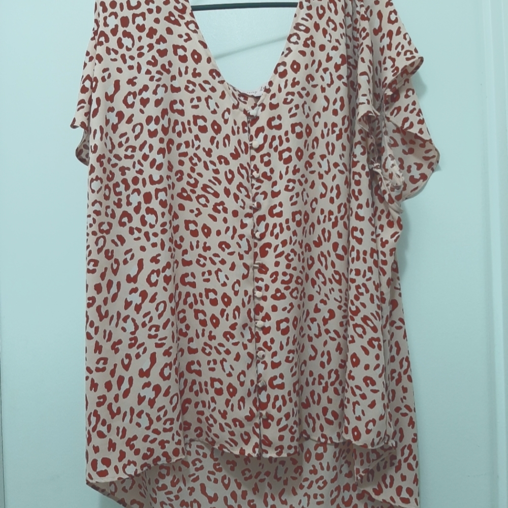 Leopard Print Blouse